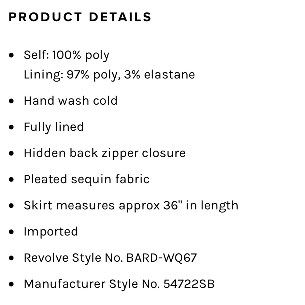 NWT Bardot sequin midi skirt - Picture 10 of 10